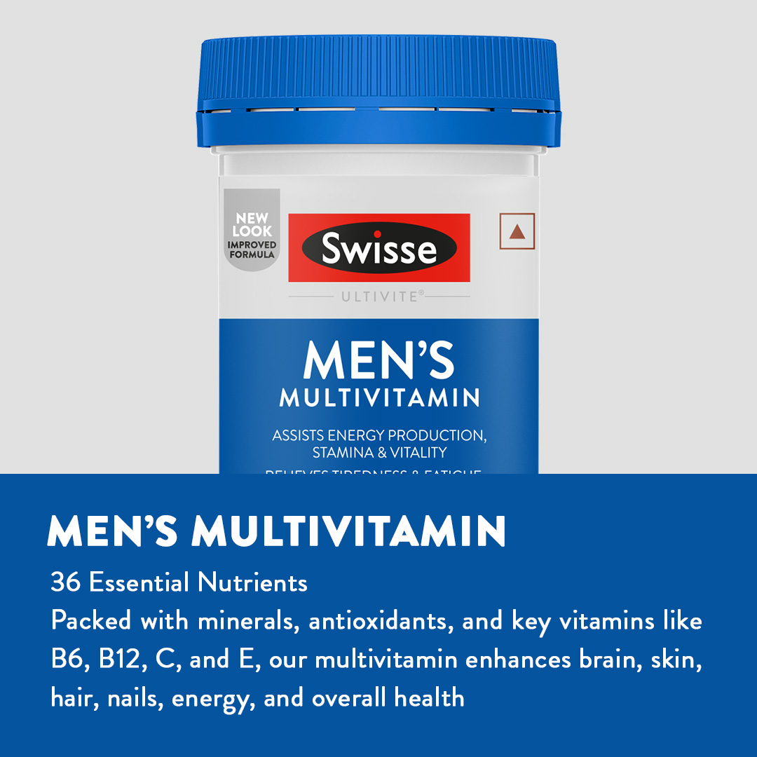 swisse l carnitine Swisse Ultivite Men's Multivitamin for Energy, Stamina & Fatigue Reduction  | Tablet: Buy bottle of 30.0 tablets at best price in India