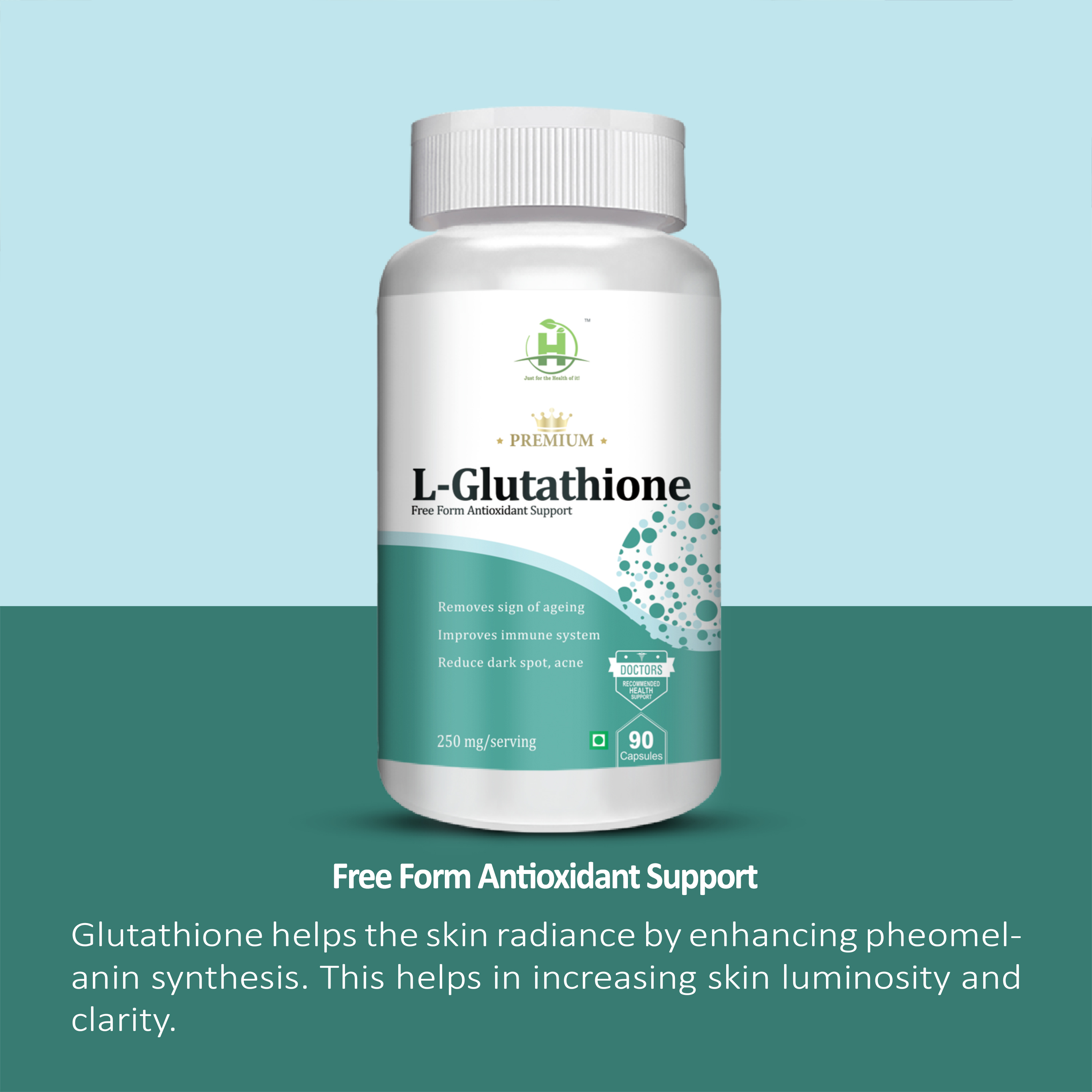 Healthy Nutrition L-Glutathione Capsule (90 Each): Buy box of 1.0 Bottle at    in India | 1mg