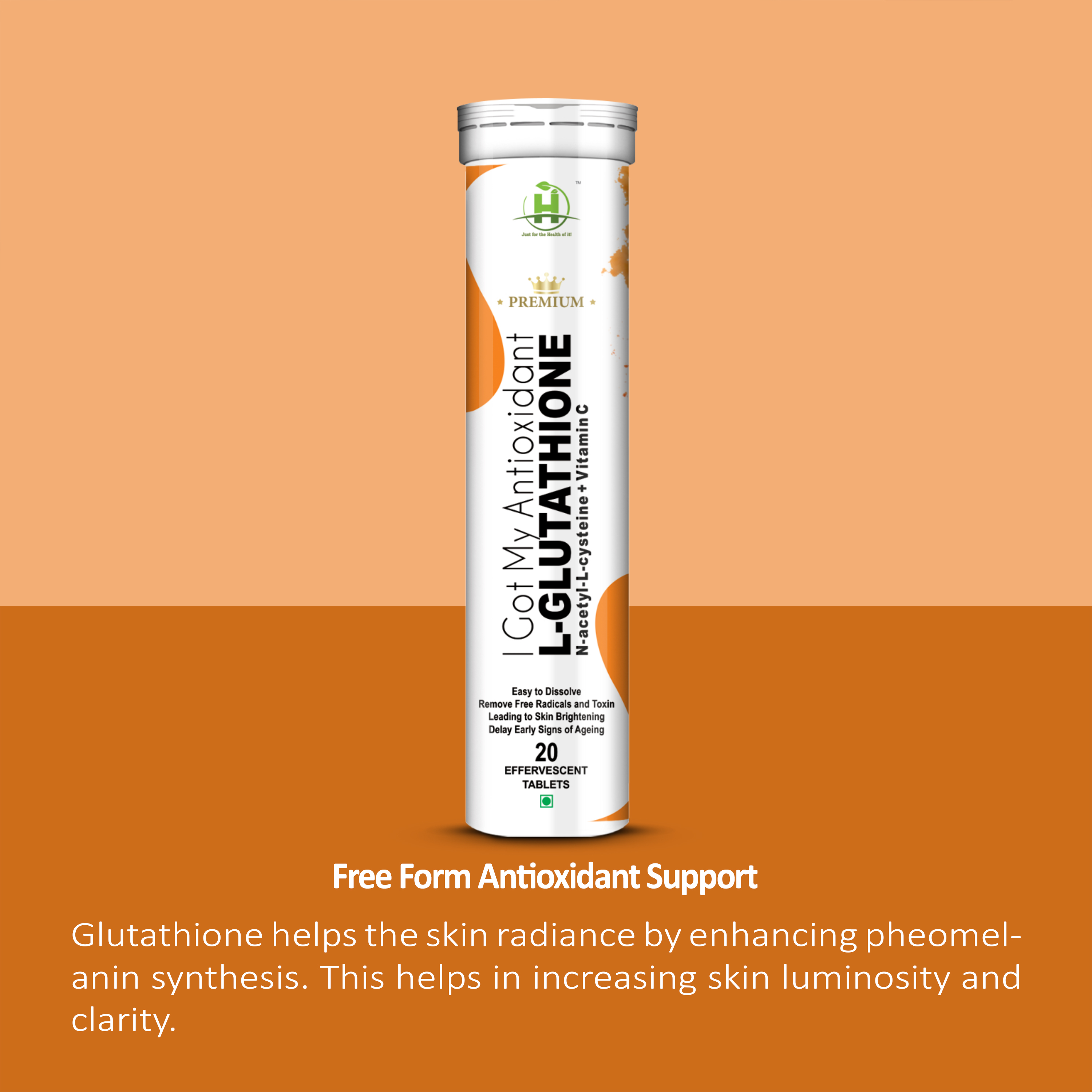 l glutathione effervescent tablets Glutarok L-Glutathione Effervescent Tablets main image 1