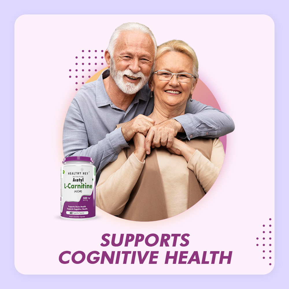 Healthy Hey Acetyl L-Carnitine (ALCAR) Vegetable Capsule: Buy bottle of  60.0 vegicaps at best price in India | 1mg