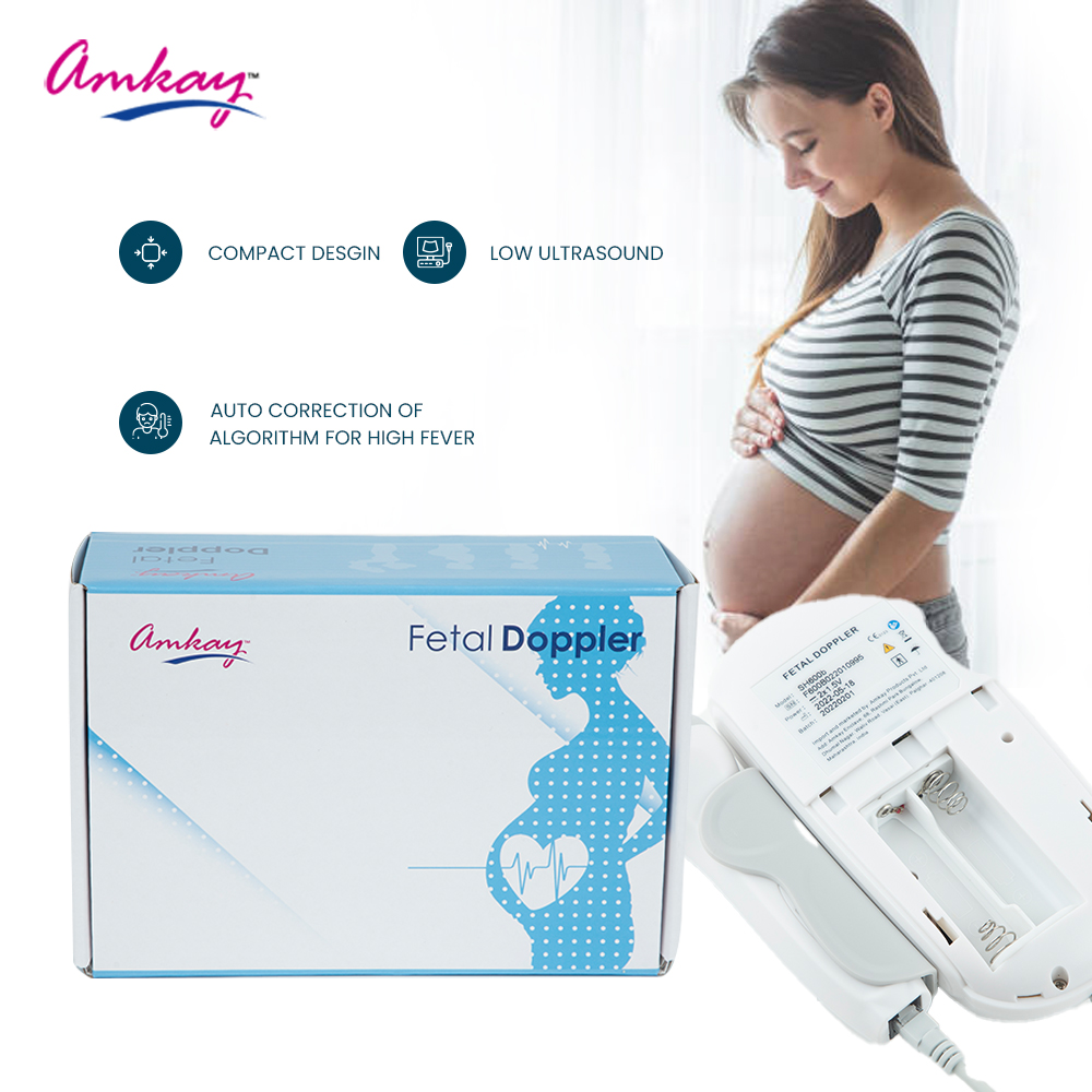 Amkay Fetal Doppler Heart Rate Monitor for Home Clinic Built