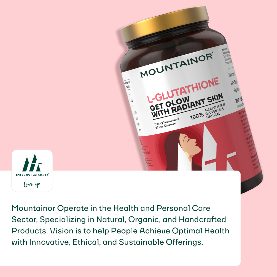Mountainor L-Glutathione Vegetarian Capsule for Skin Health: Buy bottle of  60.0 vegicaps at best price in India